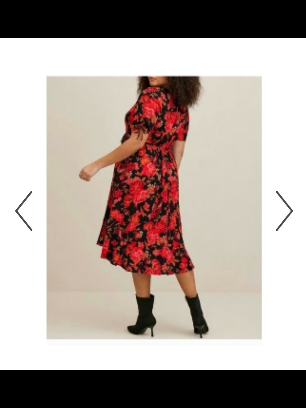 Torrid Floral Midi Swiss Dot Surplice Dress 2X NWT - Picture 6 of 7